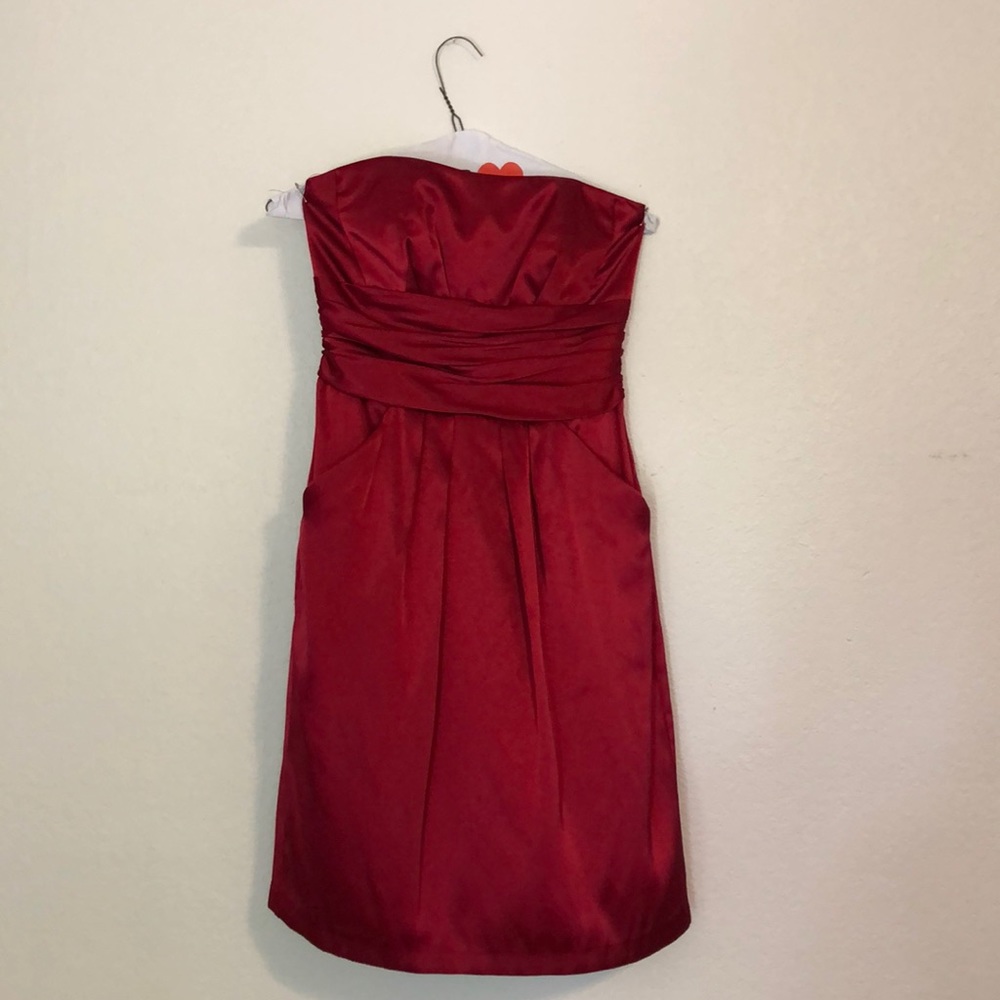 Red Bridesmaids dress